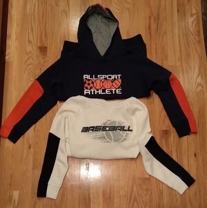 Two Simply For Sports Kids Hoodies Boys Size Medium